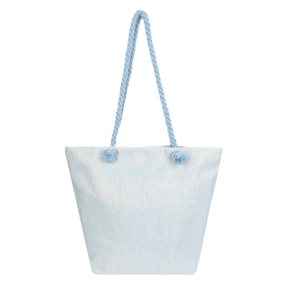 Chic Pink Striped Tote Bag