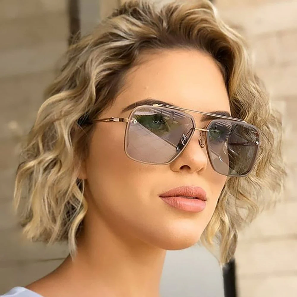 Chic Rectangular Frame Glasses