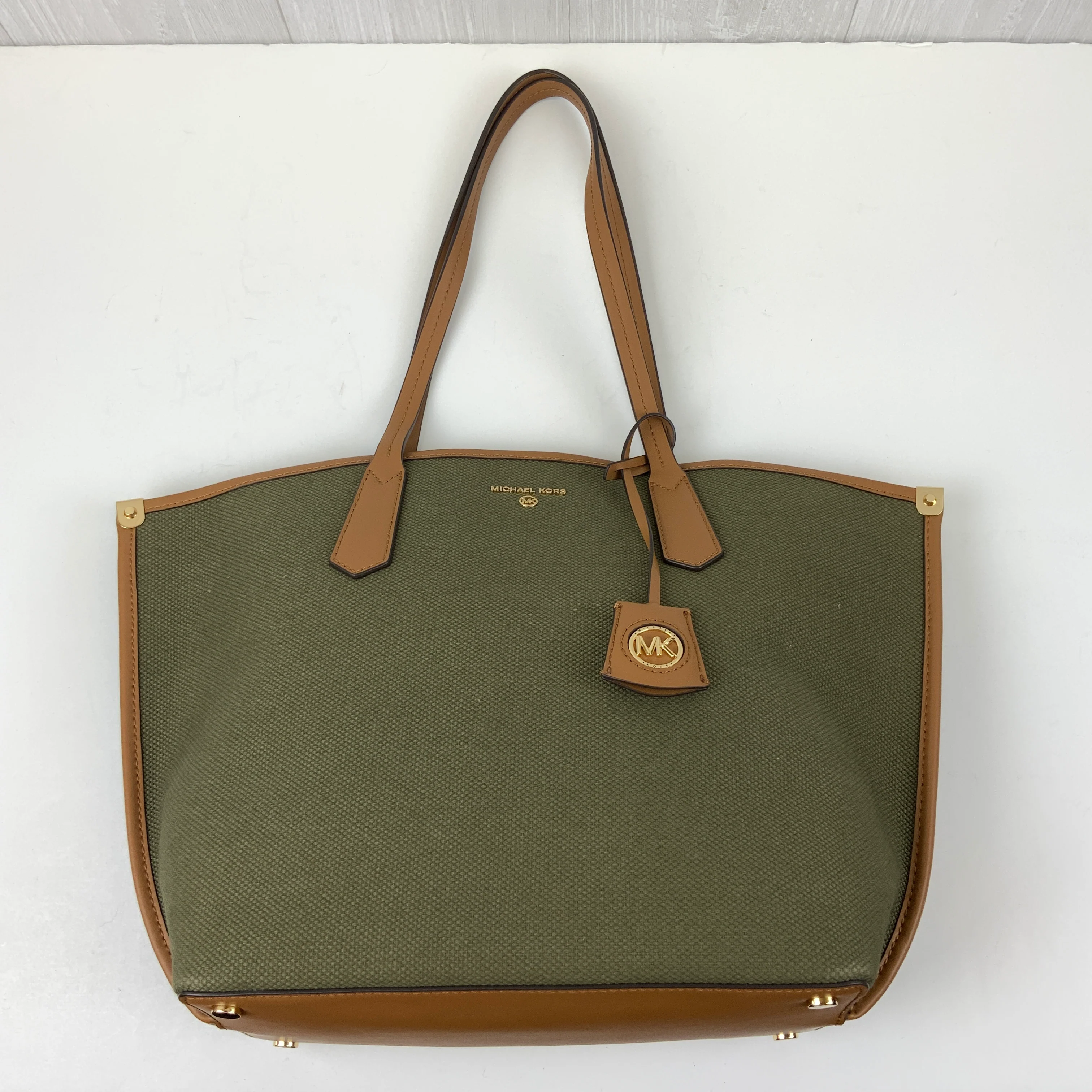 Stylish Olive Green Canvas Tote