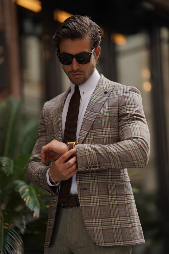 Elegant Plaid Blazer